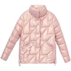 Femmes hiver épais à capuche coton rembourré manteaux respirant ample bouffant Parkas coupe-vent imperméable vêtements d'extérieur veste courte pour - Product Image 1