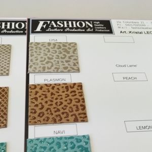 Giày túi thời trang phụ kiện da bò Ý trong suốt LEOKRISTAL hiệu ứng da báo bóng mượt cao cấp sẵn sàng giao hàng - Product Image 2