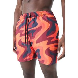 กางเกงว่ายน้ำผู้ชายแบบมีเชือกผูกเอว น้ำหนักเบา 120 กรัม ดีไซน์แฟชั่นขายดี ปี 2026 OEM Sublimation พร้อมลายพิมพ์แบบซับลิเมชั่น - Product Image 6