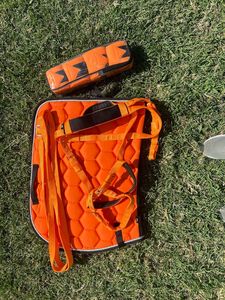 Full English Saddle Pad Set Horse Riding <b>Matching</b> Combo Stylish Breathable Lightweight Cotton Pad Bridle Wrap - Product Image 6