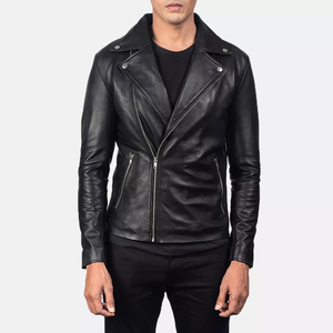 Chaqueta de cuero ligera de invierno para hombre con cuello levantado High Street Style - Product Image 6