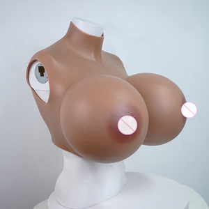 Saf silikon gerçekten yumuşak yapay Cosplay sahte göğüsler süper büyük göğüsler erkekler için silikon göğüsler Crossdress - Product Image 5