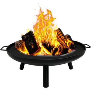 Outdoor <b>Wood</b> Burning <b>Fire</b> <b>Pit</b> Durable Iron Customized Color Portable for Backyard Porch Deck Camping BBQ - Product Image 1