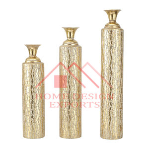Vases à fleurs en trompette dorée pour la décoration de la maison, vente chaude, pour les centres de table de mariage - Product Image 6
