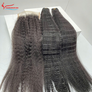 2025 Tendance Chaude Vietnamien Crépus Droite Trame De Cheveux Humains Extensions Chaud Crépus Droite Cheveux Raides Bundles - Product Image 5