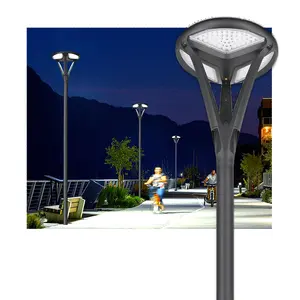 Luz de rua solar LED para jardim ao ar livre 40W, alimentada por luz solar, nova luz solar à prova d'água com sensor de movimento para uso ao ar livre 40 90