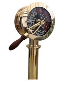 Telégrafo náutico de madera y latón decorativo hecho a mano Telégrafo de barco polaco de latón para precio al por mayor en moq bajo - Product Image 3