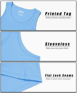 Débardeur décontracté UPF 50 + à séchage rapide pour hommes, chemises sans manches pour l'entraînement musculaire, tricotées pour la plage et la musculation - Product Image 4