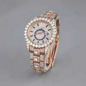 New Arrival Luxury Sport Hip Hop Style Analog Watch ETA <b>Chronograph</b> Premium Glass Window Customizable Stainless Steel Band - Product Image 3