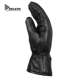 Gants de course moto en cuir premium pour hommes, design à doigts complets, compatibles écran tactile, confortables, adhérence forte, élégants et durables - Product Image 6