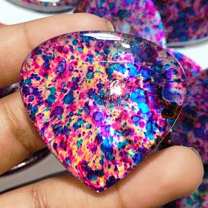 Piedra preciosa de labradorita recubierta de fuego múltiple con el mejor patrón más vendido para joyería Gemas de labradorita multicapa para joyería - Product Image 3