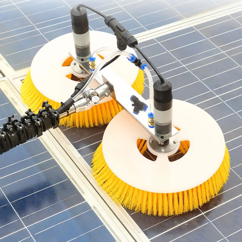 3M/5M/8M bảng điều khiển năng lượng mặt trời làm sạch xoay bàn chải Robot Cleaner Máy Kit với Kính thiên văn công cụ