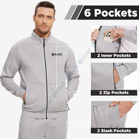 Chándales tejidos para hombre con tela transpirable diseñados para entrenamiento deportivo y trajes Casuales