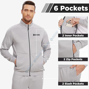 ชุดวอร์มผ้าทอมีเนื้อผ้าระบายอากาศได้ดีออกแบบมาสำหรับชุดกีฬาและชุดลำลอง - Product Image 5