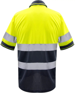 Haute visibilité séchage rapide chemise résistante au feu t-shirt de sécurité Fluorescent haute visibilité vêtements de travail personnalisés chemise de sécurité réfléchissante - Product Image 4
