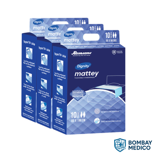 Bombay Medico Coussinets jetables pour incontinence, blancs, pour lits - Product Image 2