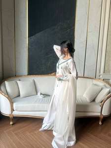 Conjunto de Top y Falda Elegante para Mujer, con Dupatta, para Fiestas, Salwar Kameez, Bordado Natural Pesado en Crepé - Product Image 2