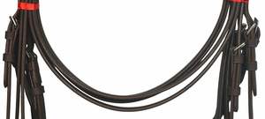 Precio inmejorable para brida de equitación de calidad superior Tachuela ecuestre de cuero duradero con relleno suave Color negro - Product Image 3