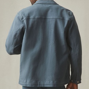 Men's Organic Cotton Canvas <b>Chore</b> <b>Jacket</b>-Reversible & Waterproof Front Logo Customizable Sustainable Shirt <b>Jacket</b> - Product Image 2