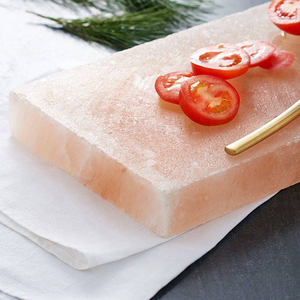 High Quality Wholesale Himalayan Salt Cooking Slab Plates Tray Square Shape Salt Block for BBQ Grill Carved Technique - Product Image 4
