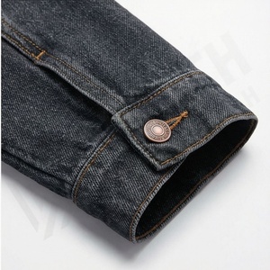 Veste en jean décontractée déchirée pour homme, denim ajusté de haute qualité, lin, élasthanne, respirant, prix de gros, mode d'hiver - Product Image 6