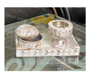 Coffrets cadeaux pour le Ramadan, article populaire, brûleur d'encens en bois Mabkhara, Mubkhar, sous-verre arabe - Product Image 3