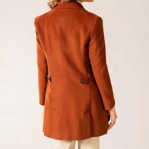 Chaqueta corta de lana transpirable para mujer, abrigo ecológico a prueba de viento - Product Image 5