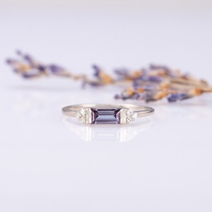 Anillo de plata estilo bohemio hecho a mano, joyería de plata de ley 925, alejandrita, piedras preciosas, anillo de tendencia, joyería para mujer, regalo para ella - Product Image 1