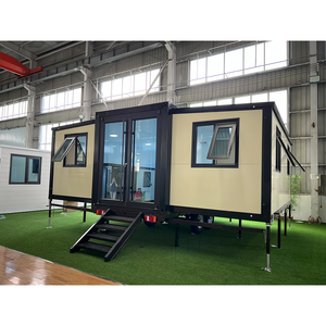 Polystyrène Hôtel Hurricane Proof One Bedroom Cabine à cadre en acier Maison conteneur préfabriquée extensible <span class=keywords><strong>de</strong></span> luxe avec salle <span class=keywords><strong>de</strong></span> bain - Product Image 1