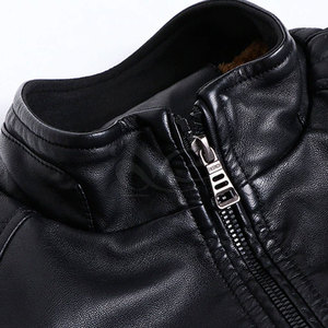 Chaqueta de Cuero para Hombre, Material Suave, Cuello Alto, Transpirable e Impermeable, de la Mejor Calidad, para Uso en Invierno - Product Image 3