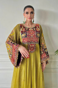 Vestido Tradicional Afgano de Alta Calidad para Mujer, Bordado, Manga Larga, Ropa Étnica Hecha en Pakistán - Product Image 5