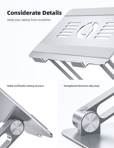 <span class=keywords><strong>Support</strong></span> pour ordinateur <span class=keywords><strong>portable</strong></span> en aluminium Lamicall LN09, <span class=keywords><strong>support</strong></span> <span class=keywords><strong>ventilé</strong></span> pour ordinateur <span class=keywords><strong>portable</strong></span>, dissipation de la chaleur, <span class=keywords><strong>support</strong></span> en métal pour ordinateur <span class=keywords><strong>portable</strong></span>, <span class=keywords><strong>support</strong></span> pliable - Product Image 6