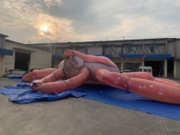Crabe gonflable géant personnalisé, modèle de décoration, animaux de dessin animé pour la publicité événementielle, PVC/tissu Oxford, imperméable