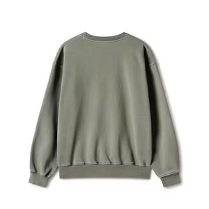 เสื้อสเวตเตอร์สวมหัวผ้าฝ้ายเฮฟวี่เวทของผู้ชายเสื้อระบายอากาศคอกลมออกแบบโลโก้ได้ตามต้องการสำหรับฤดูหนาว - Product Image 5