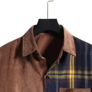 Men's Casual Button-Down Flannel <b>Shirt</b> Long Sleeve Plaid Regular Fit Anti-Wrinkle Breathable Custom Logo Packing for Spring - Product Image 6