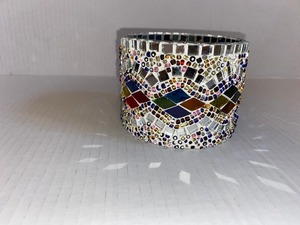 Top Selling <b>Flower</b> Shape Beeswax <b>Mirror</b> Mosaic Candle Votive for Christmas Home Wedding Tabletop Decor Customized Highly Scented - Product Image 6