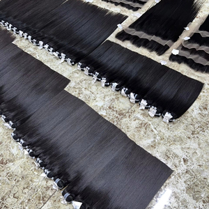 8~40 Inches Natural Color Remy Lace Front Bone Straight Bundles Vietnamese Human Hair for <b>Training</b> <b>Heads</b> for Black Women - Product Image 1