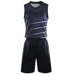 Ensembles de maillots de basket-ball pour hommes 100% polyester, taille plus, manches courtes, vêtements de sport toutes saisons - Product Image 5