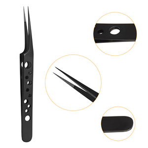 Pinzas para Pestañas Stahlmann Pro de Acero Inoxidable de 11 cm con Punta Suave, Logotipo Personalizable, Diseño Duradero y de Precisión - Product Image 4