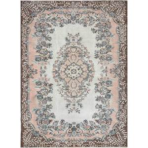 Alfombras de Lana Anudadas a Mano de Gran Tamaño, Diseño de Medallón Rojo y Naranja, para Sala de Estar o Pasillo - Pae-2747 - Product Image 1