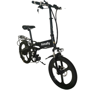 Vélo électrique de ville EBIKE 7 vitesses, moyeu arrière numérique, pneus de 20 pouces, batterie au lithium 48V 10Ah, cadre pliable en alliage d'aluminium, moteur sans balais - Product Image 3