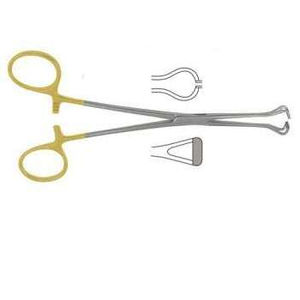 Pinzas Babcock Half-Gold TC de Acero Inoxidable Alemán de 6.4 Pulgadas, Instrumento Manual de Agarre, Herramientas Quirúrgicas Básicas para Intestino - Product Image 6