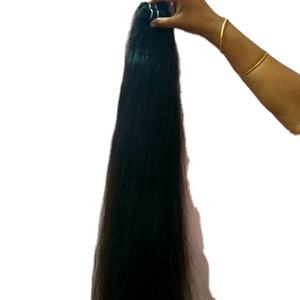 Venta al por mayor sin procesar natural recto indio Remy extensiones de cabello de un solo donante cutícula alineados cabello virgen paquetes de cabello crudo - Product Image 6