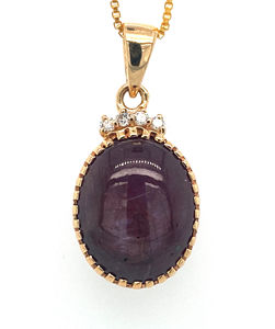 Bijoux en or de qualité supérieure Enveloppé à la main Grenat Collier Ruby Direct Fournisseurs indiens-Cristaux ethniques Guérison Pendentif Charm - Product Image 2