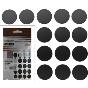 ฝาครอบสกรูแบบมีกาว สีดำ (แพ็ค 20 ชิ้น) - Product Image 1