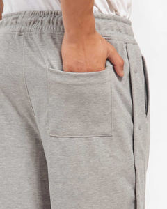 2025 recién llegado, pantalones cortos ligeros de verano de longitud larga para hombres, pantalones cortos con cordón de contraste de bloque de Color de lana de algodón 100% - Product Image 2