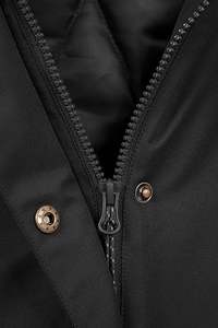 Dernier modèle de veste bomber matelassée à capuche d'hiver, coupe ample, doublée de fourrure, fermeture éclair, respirante, col amovible, parkas pour femmes, Pakistan - Product Image 2