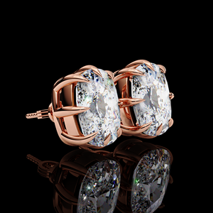 Boucles d'oreilles en argent sterling 925 pour femmes Designer Nouvelle arrivée Coussin Cut VVS Clarity 2 CT Moissanite Diamond Wedding Fine Stud Gift - Product Image 4