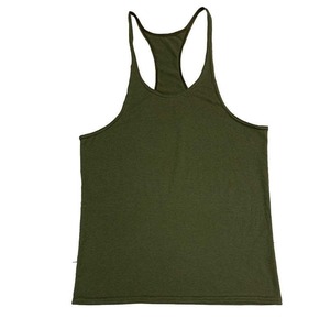 Custom Logo Fashion Sporty Fitness Custom Gym Men <b>Stringer</b> Tank Tops Cutout Breathable Tank Top Men - Product Image 5