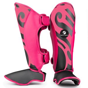 Espinilleras de Boxeo con Diseño de Logotipo Personalizado al por Mayor, Disponibles en Todos los Tamaños, Espinilleras de Cuero Genuino para Adultos en Oferta - Product Image 5